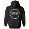 Stout Gloves Hoodie " For Those Who Work Where Others Wont" - BLACK